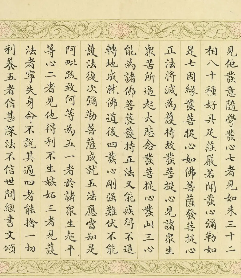 索绰络·德保楷书《佛说如来智印经》册 | 书法作品鉴赏