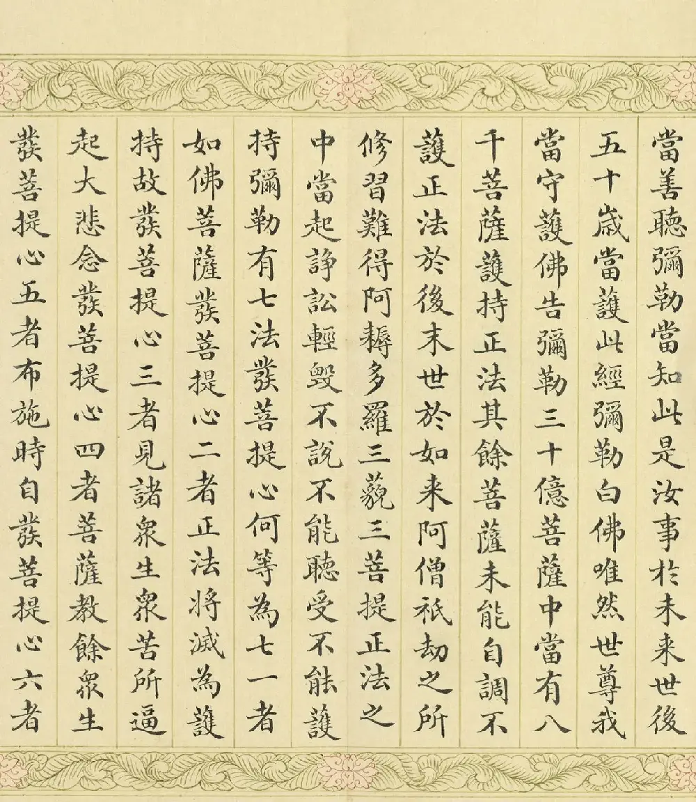 索绰络·德保楷书《佛说如来智印经》册 | 书法作品鉴赏