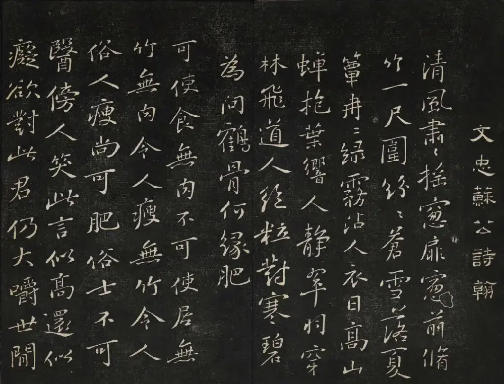 苏轼法帖欣赏 御赐澄清堂第三册 | 书法碑帖