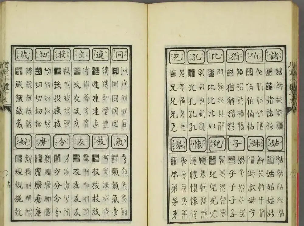 日本书法古籍《十体千字文》 | 毛笔字帖范本