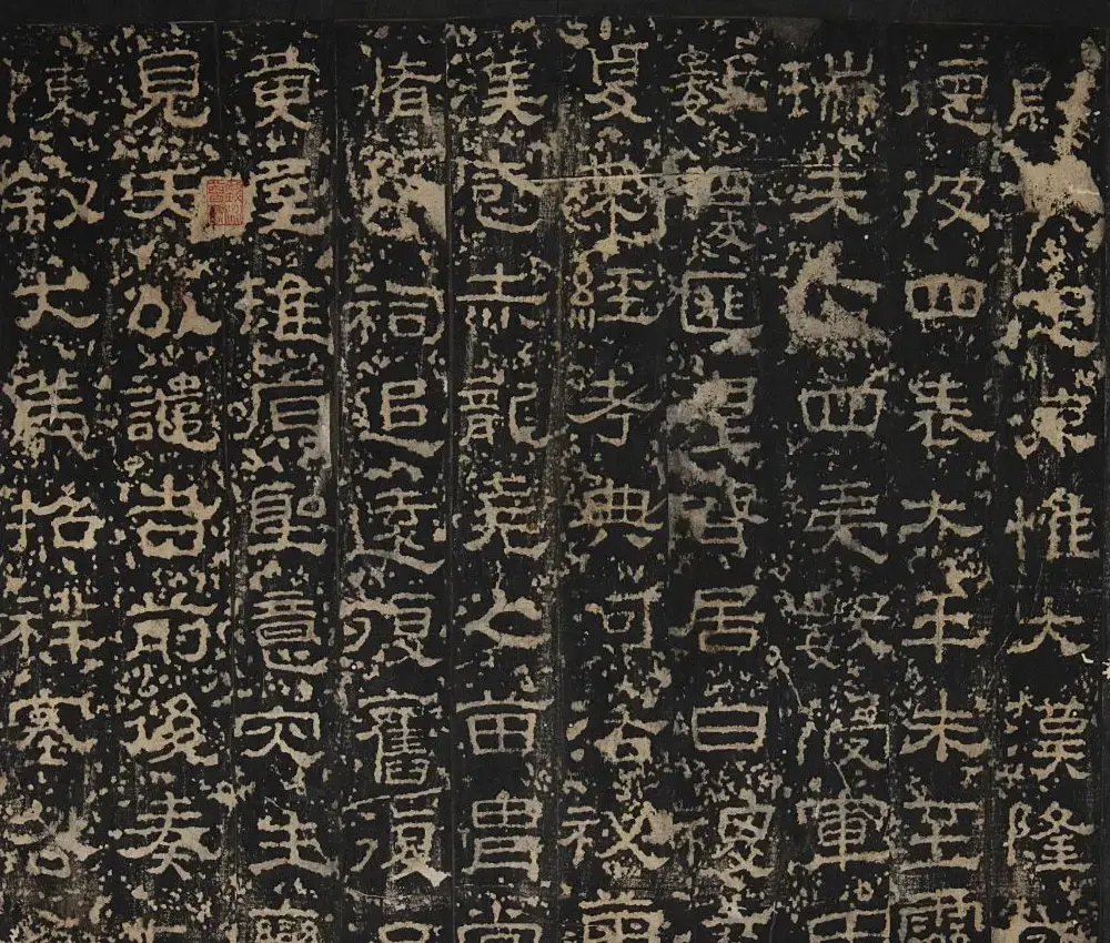 汉隶书《成阳灵台碑》明拓本（附题跋） | 书法碑帖