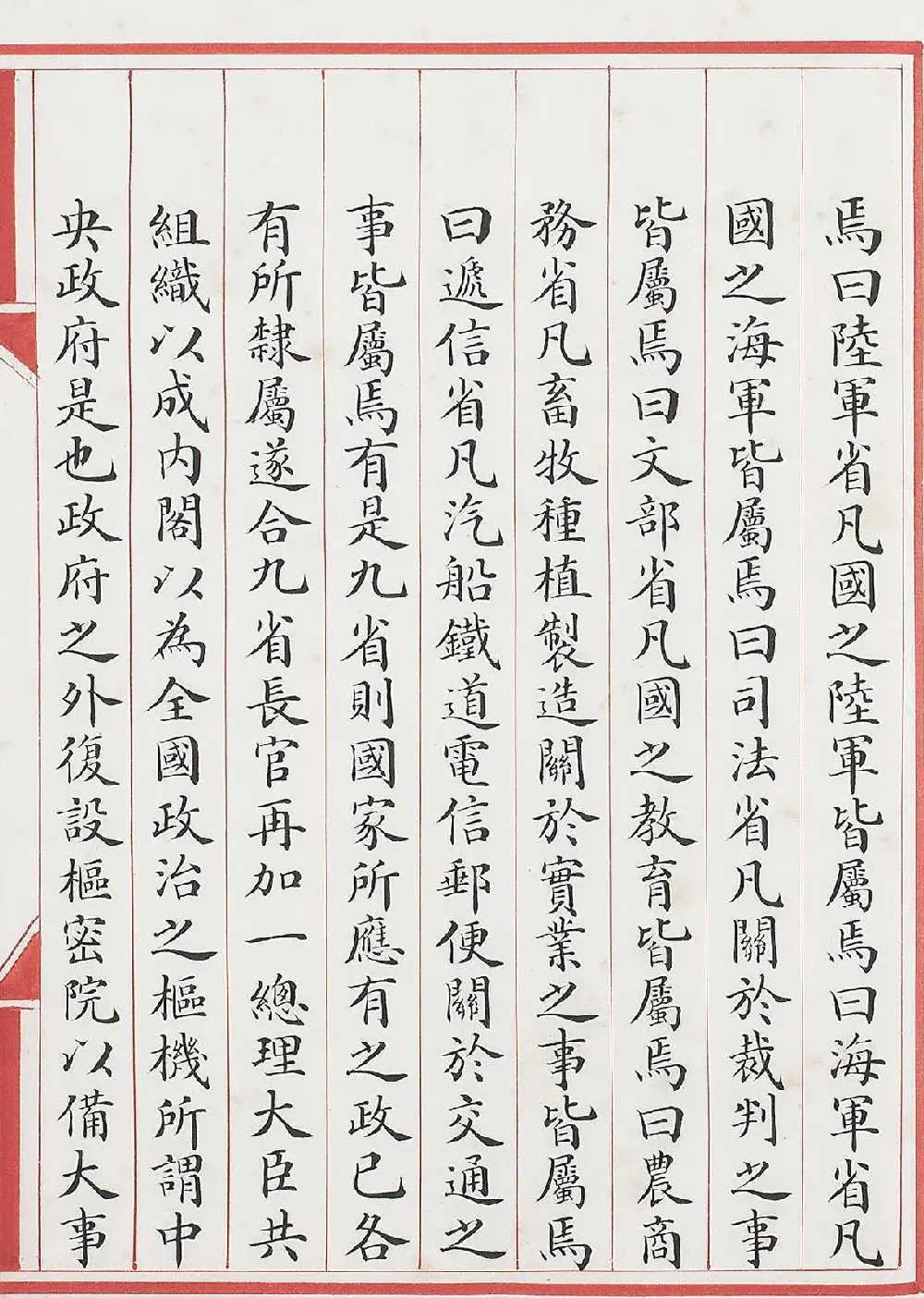 清代小楷钞本《政治丛书提要》 | 书法字帖范本