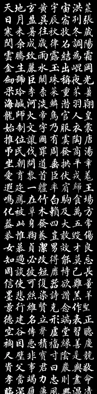 清代梁同书楷书《千字文》3种 | 书法名家作品鉴赏