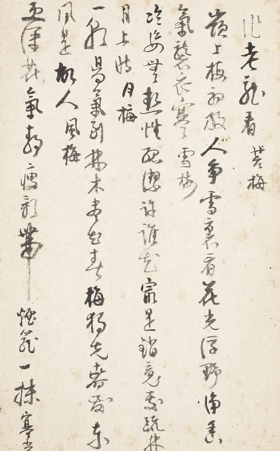 杭世骏行书《分题梅花诗一百首》 | 毛笔书法作品