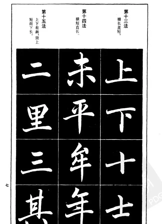 赵孟頫楷书间架结构九十二法.pdf | 毛笔字帖范本