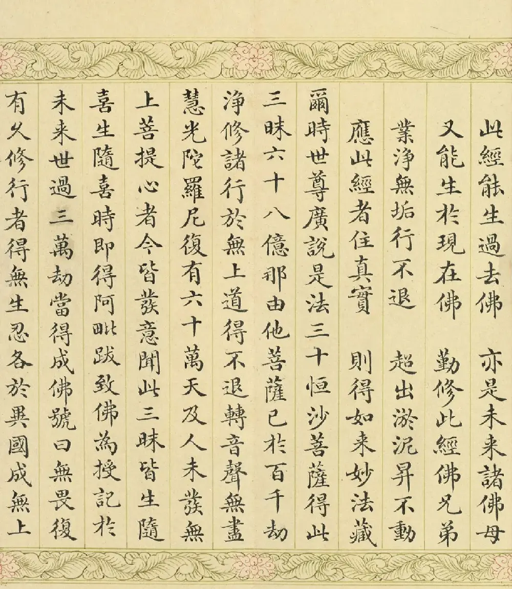 索绰络·德保楷书《佛说如来智印经》册 | 书法作品鉴赏
