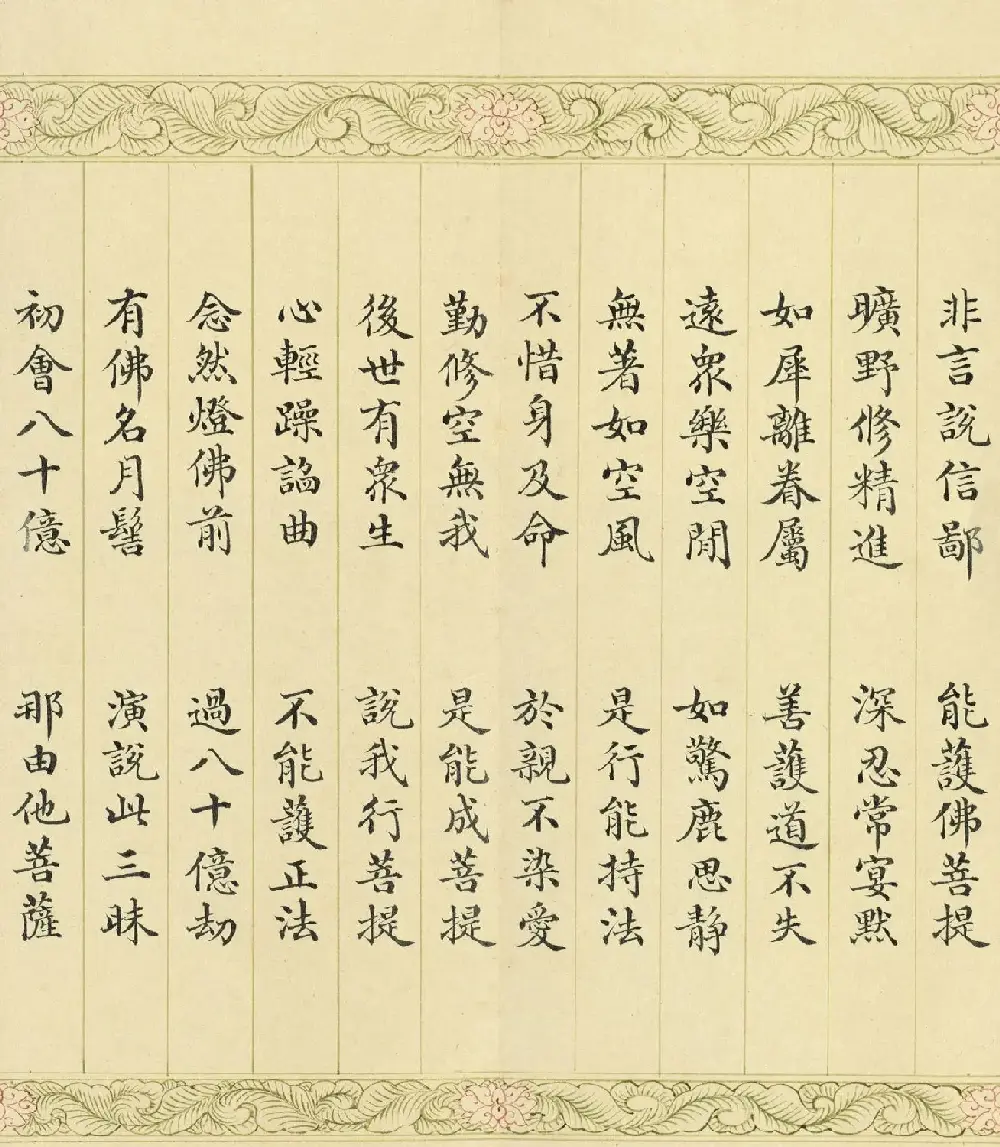 索绰络·德保楷书《佛说如来智印经》册 | 书法作品鉴赏
