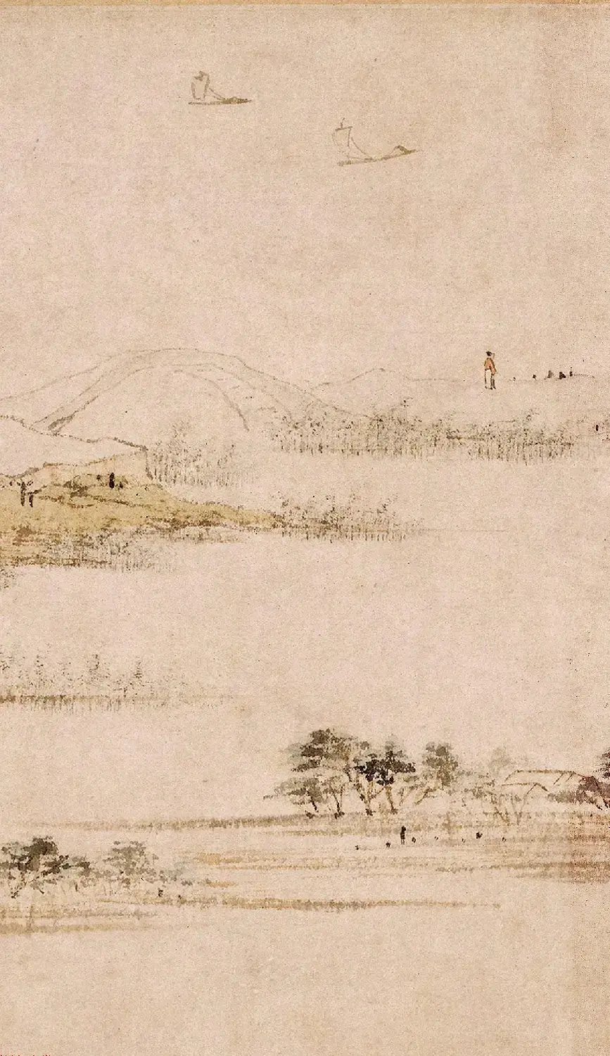 明代陆治为五湖先生作《石湖图卷》 | 传世书法作品欣赏