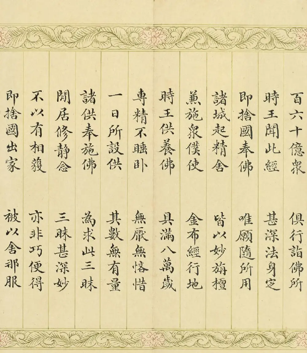 索绰络·德保楷书《佛说如来智印经》册 | 书法作品鉴赏