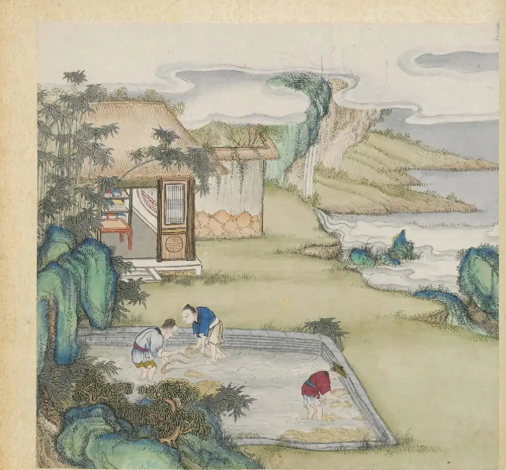 彩色字画大图欣赏《新诗造纸书画谱》 | 传世书法作品精选