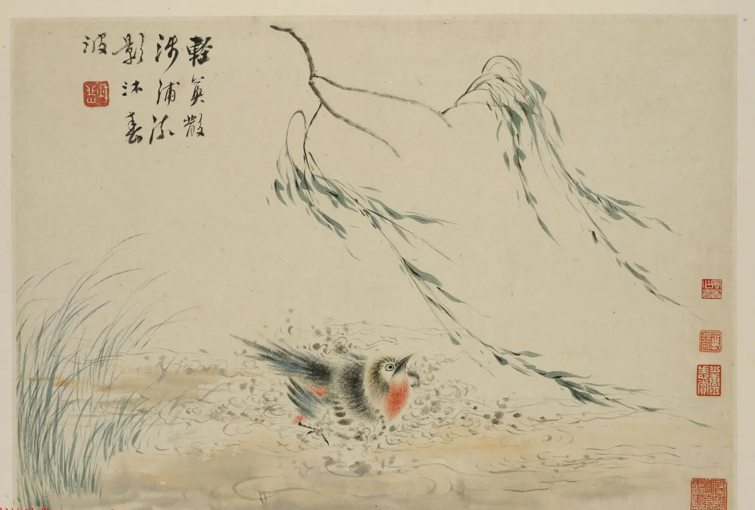 华喦绘画作品《新罗山人花鸟册》美国弗利尔美术馆藏 | 传世书法作品赏析