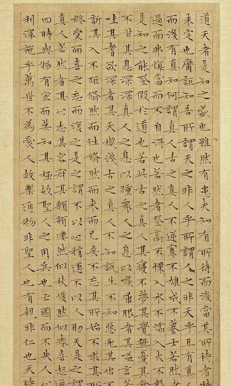 文徵明63岁小楷《庄子》册 | 书法名家作品欣赏