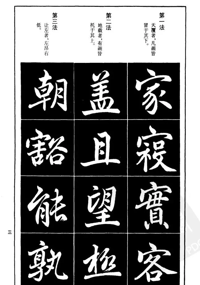 赵孟頫楷书间架结构九十二法.pdf | 毛笔字帖范本