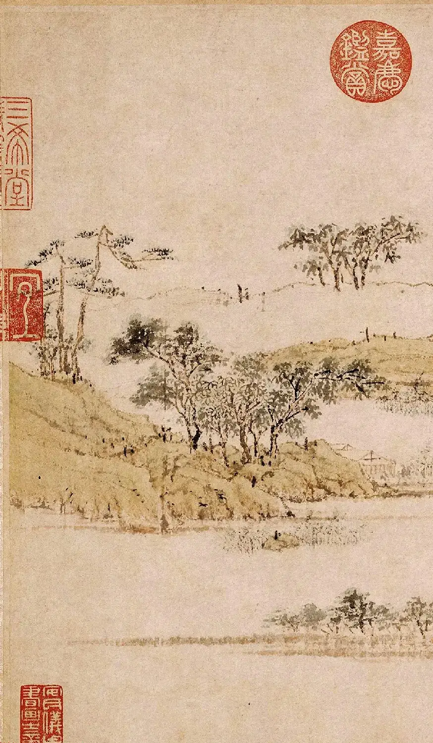 明代陆治为五湖先生作《石湖图卷》 | 传世书法作品欣赏