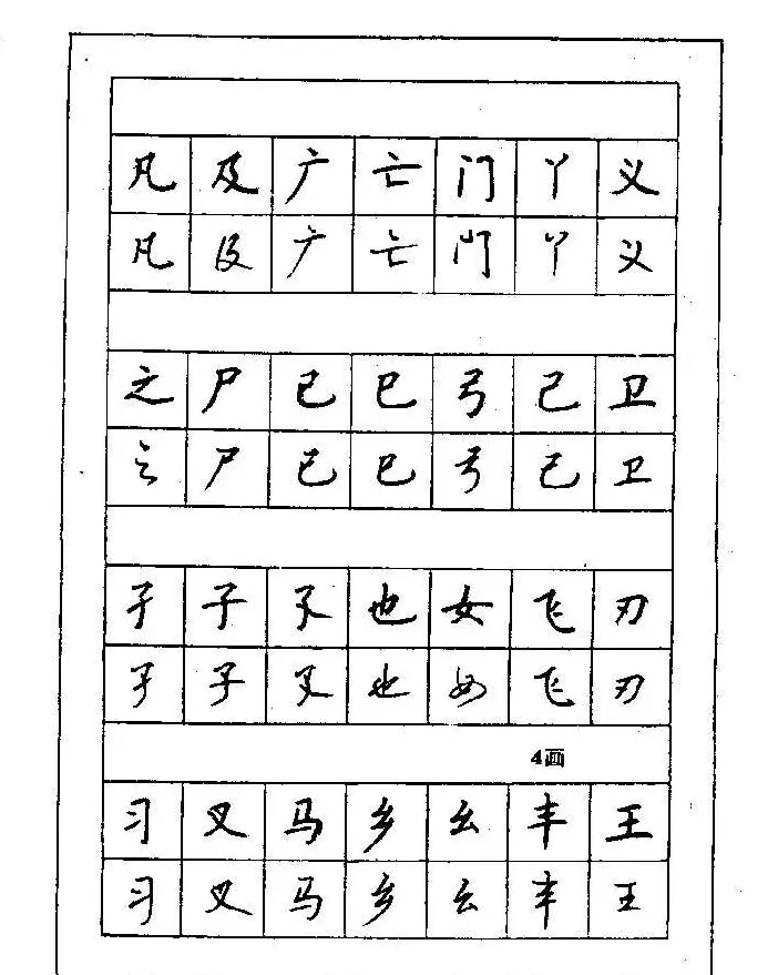 7000通用汉字钢笔楷书行书字帖下载 | 书法字帖范本