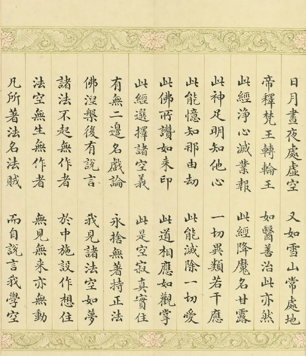 索绰络·德保楷书《佛说如来智印经》册 | 书法作品鉴赏