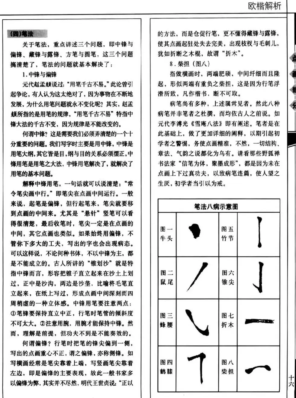 田蕴章书法教科书《欧楷解析》下载 | 书法字帖范本