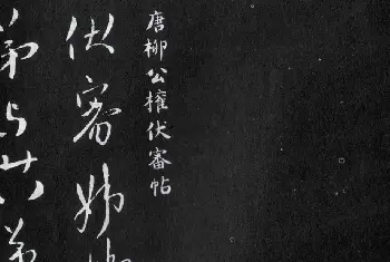 名家书法作品赏析 | 柳公权行书欣赏《伏审帖》和《奉荣帖》