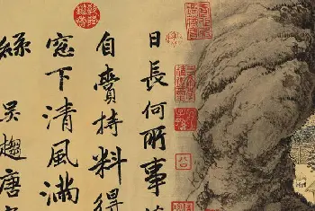 传世书法作品精选 | 唐伯虎书法字画欣赏《唐寅事茗图卷》