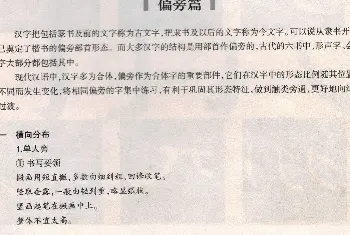 书法字帖范本 | 书法教程《礼器碑技法--偏旁部首》