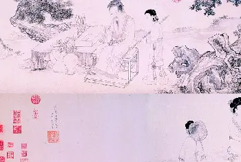 传世书法作品欣赏 | 明代吴伟26岁画《铁笛图卷》吴湖帆题跋